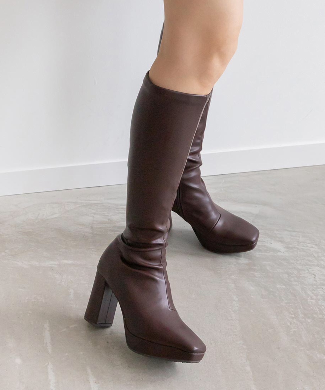 ランダ RANDA【晴雨兼用 ボリュームソールロングブーツ】–ショップ