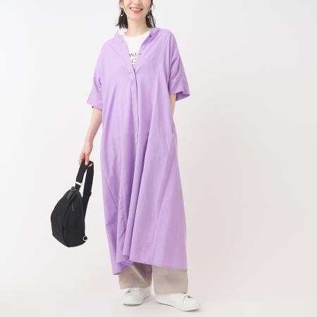 ケユカ 日常にもお出かけにも着回しできる、リネン混5分袖シャツ