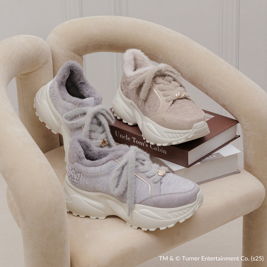 ランダ RANDA【TOM and JERRY】ファーデザインスニーカー