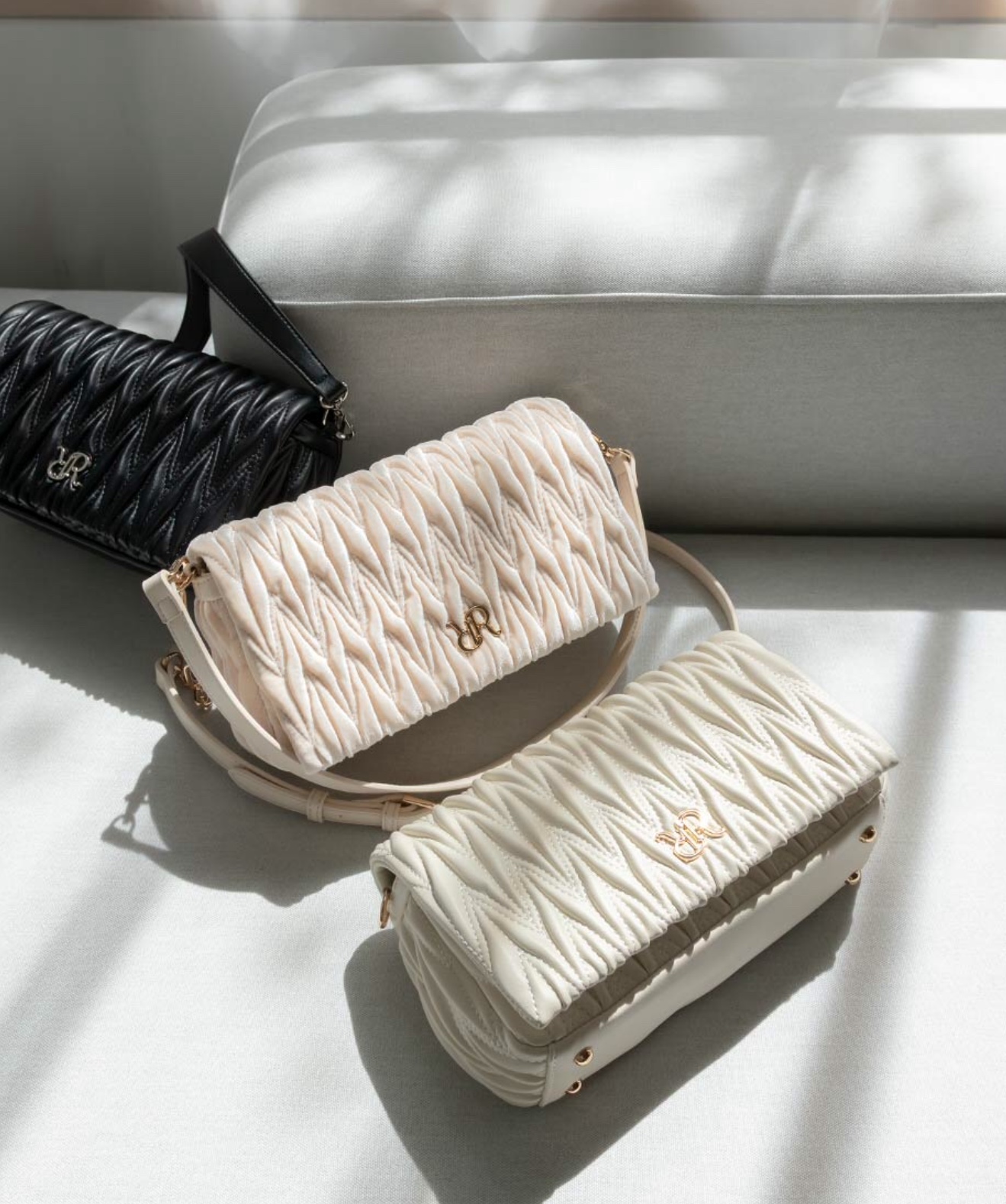 ランダ RANDA【2WAY 立体キルティングデザインショルダーバッグ