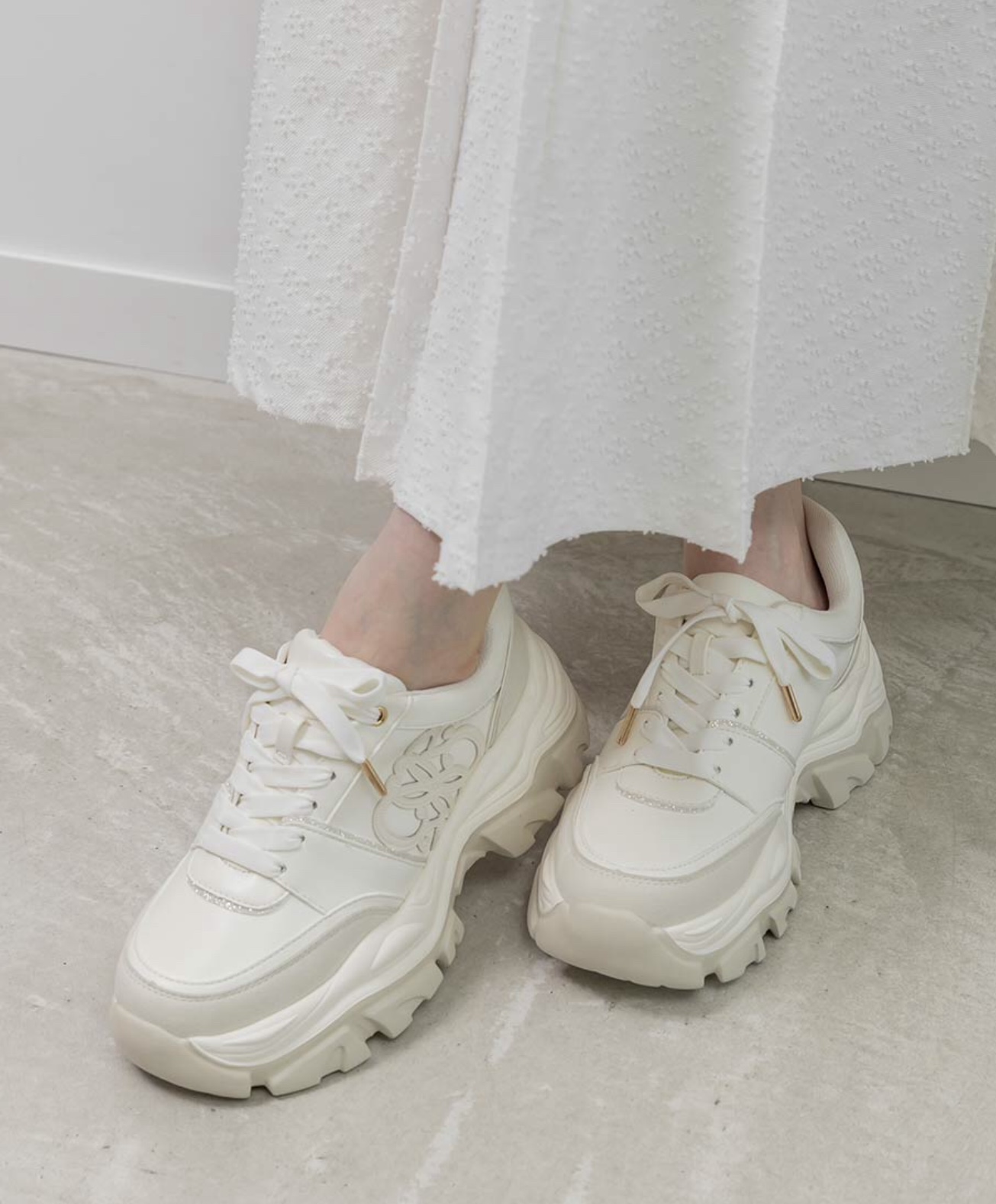 ランダ RANDA【モノグラムカッティングデザインスニーカー】–ショップ