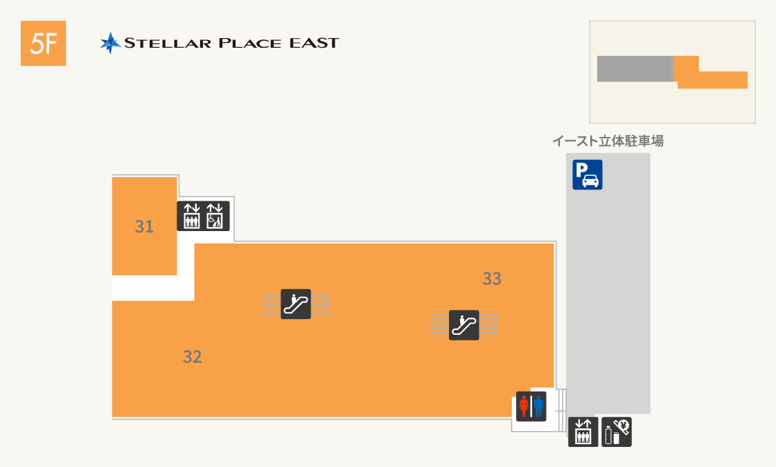 札幌ステラプレイスイースト5Fフロアマップ